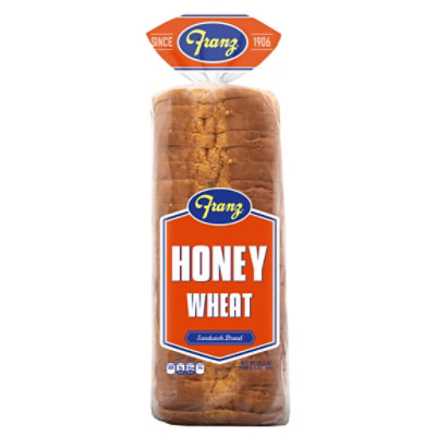 Franz Sandwhich Bread Honey Wheat - 22.5 Oz