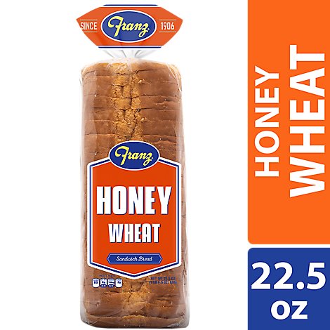 Franz Sandwhich Bread Honey Wheat - 22.5 Oz