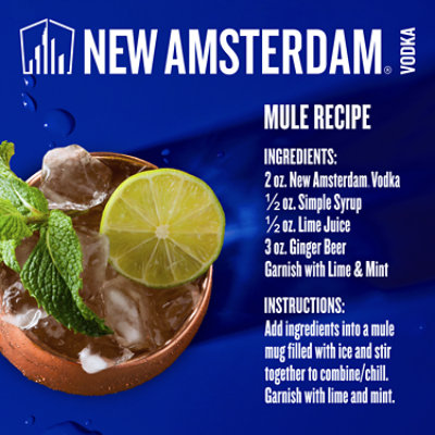 New Amsterdam Vodka 80 Proof - 375 Ml - Image 4