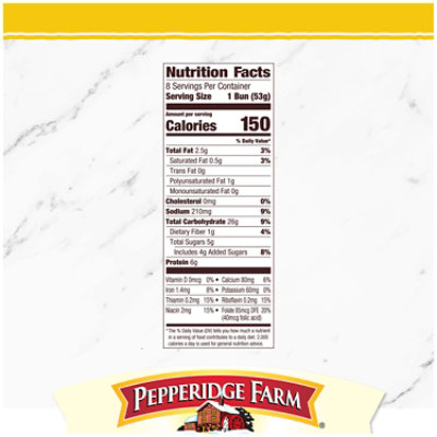 Pepperidge Farm Golden Potato Hamburger Buns - 15 Oz - Image 3