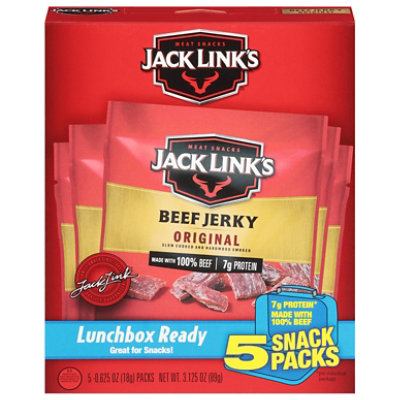 Jack Links Beef Jerky Original Lunch Packs - 5-0.625 Oz - Image 3