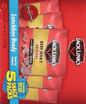 Jack Links Beef Jerky Original Lunch Packs - 5-0.625 Oz - Image 6