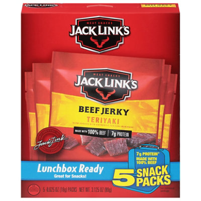 Jack Links Beef Jerky Teriyaki Lunch Packs - 5-0.625 Oz - Image 3