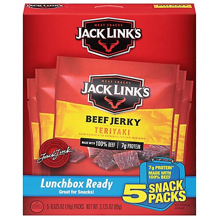 Jack Links Beef Jerky Teriyaki Lunch Packs - 5-0.625 Oz - Image 2