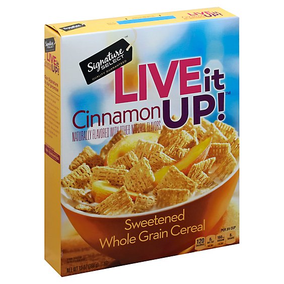 Signature SELECT Live it Up! Cereal Cinnamon - 13 Oz