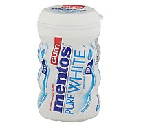 Mentos Pure White Chewing Gum Sugarfree Sweet Mint - 50 Count