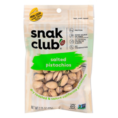 SnakClub Premium Pack Nuts Salted Pistachios- 2.25 Oz - Image 3