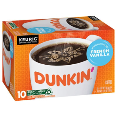 Dunkin Donuts Coffee K-Cup Pods French Vanilla Flavored - 10-0.37 Oz - Image 4