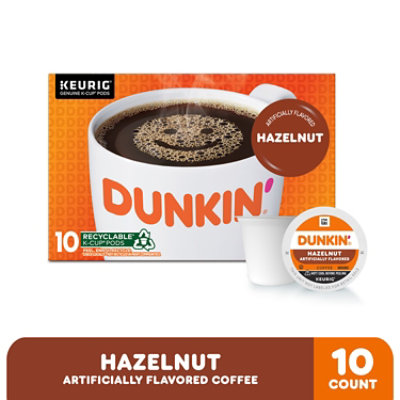 Dunkin Donuts Coffee K-Cup Pods Hazelnut Flavored - 10-0.37 Oz - Image 2