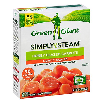 Green Giant Steamers Carrots Honey Glazed Lightly Sauced - 10 Oz - Image 1