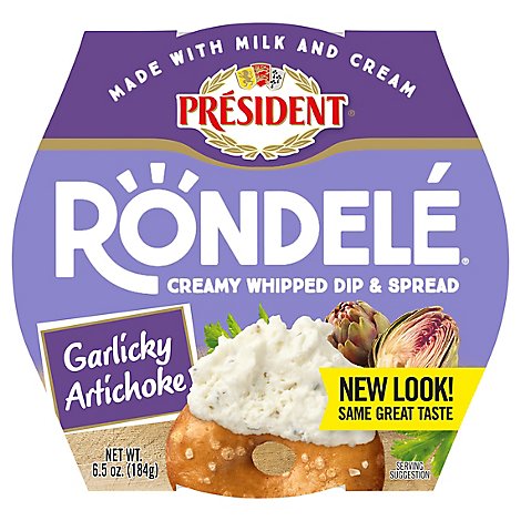 Rondele Cheese Spread Artichoke & Garlic - 6.5 Oz