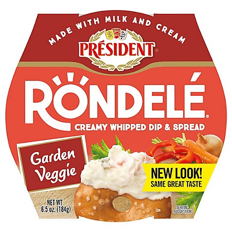 Rondele Cheese Spread Garden Vegetable - 6.5 Oz
