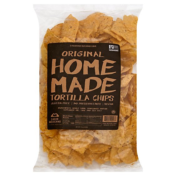 Sabor Mexicano Corn Chips Home Made Bag - 12 Oz