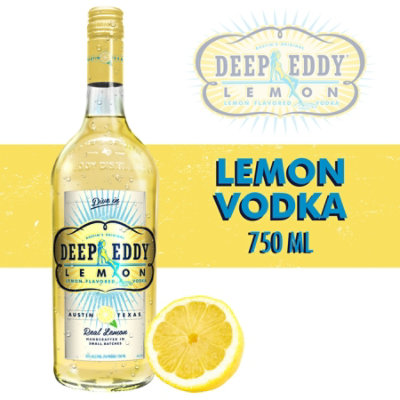 Deep Eddy Vodka Lemon Flavored 70 Proof - 750 Ml - Image 1