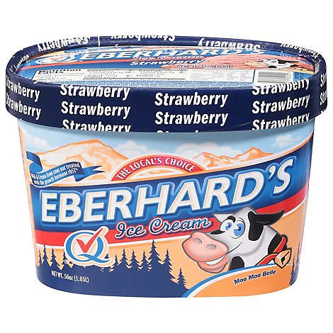 Eberhards Strawberry Ice Cream - 1.75 Quart