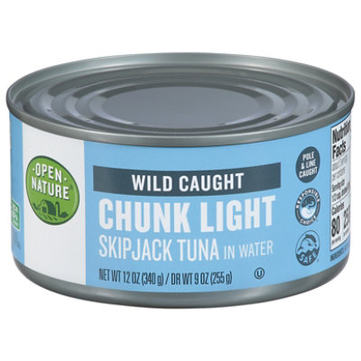 Open Nature Tuna Chunk Light in Water - 12 Oz - Image 3