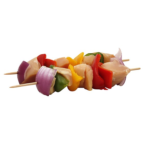 Kabobs Chicken With Vegetables Packaged 2 Count - 1.5 Lb