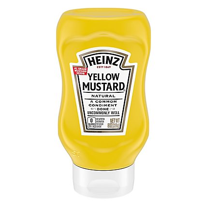 Heinz 100% Natural Yellow Mustard Bottle - 8 Oz - Image 5