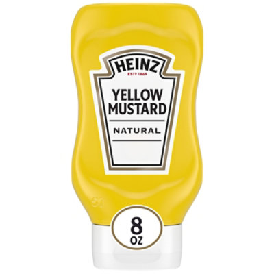 Heinz 100% Natural Yellow Mustard Bottle - 8 Oz - Image 1