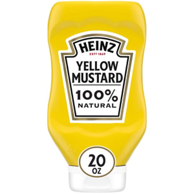 Heinz 100% Natural Yellow Mustard Bottle - 20 Oz - Image 1