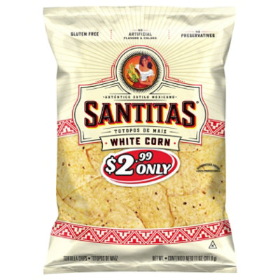 Santitas Tortilla Triangles White - 11 Oz - Image 2