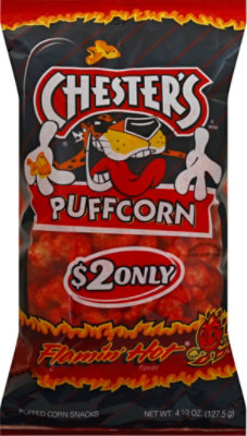 CHESTERS Puffcorn Flamin Hot - 4.5 Oz - Albertsons