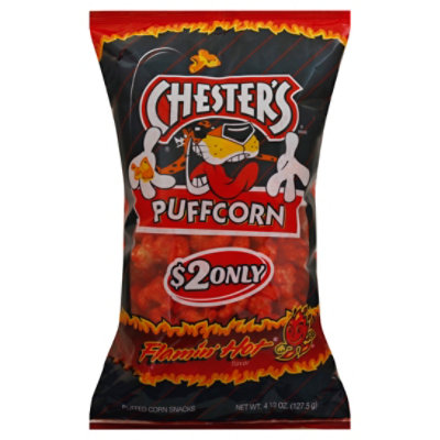 CHESTERS Puffcorn Flamin Hot - 4.5 Oz