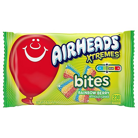 Airheads Candy Xtremes Bites Berry Rainbow - 2 Oz