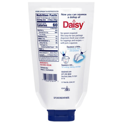 Daisy Sour Cream Pure & Natural Squeeze - 14 Oz - Image 5