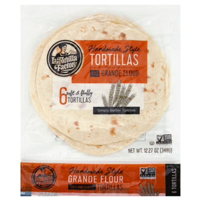 La Tortilla Factory Tortillas Flour Grande Bag 6 Count - 12.27 Oz