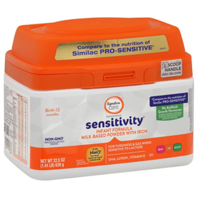 Signature Care sensitivity Infant Formula Milk Based Powder Birth To 12 Months - 22.5 Oz