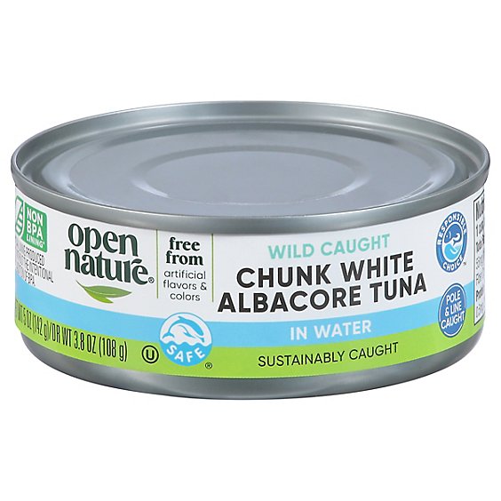 Open Nature Tuna Albacore Chunk White in Water - 5 Oz