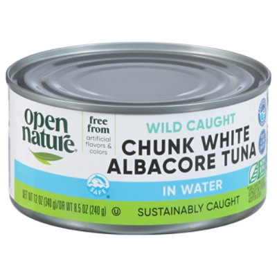 Open Nature Tuna Albacore Chunk White in Water - 12 Oz