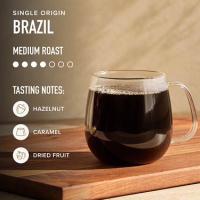 Peet's Coffee Single Origin Brazil Medium Roast K Cup Pods - 32 Count - Image 2