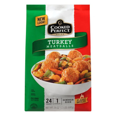 Turkey Meatballs - 24 Oz - Image 1