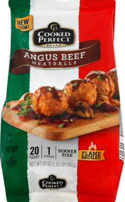 Cooked Perfect Meatballs Dinner Size Angus Beef - 20 Oz - Image 2