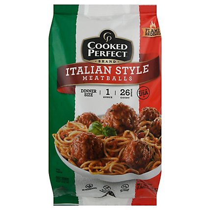 Cooked Perfect Meatballs Dinner Size Italian Style - 26 Oz - Image 2