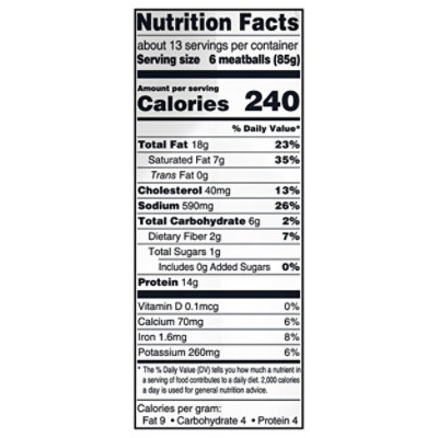 Italian Style Meatballs - 40 Oz - Image 3