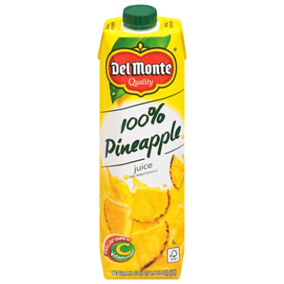 Del Monte Juice Drink Pineapple With Orange - 33.8 Fl. Oz.