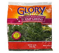 Glory Foods Turnip Greens Prepacked - 16 Oz