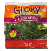 Glory Foods Turnip Greens Prepacked - 16 Oz - Image 1