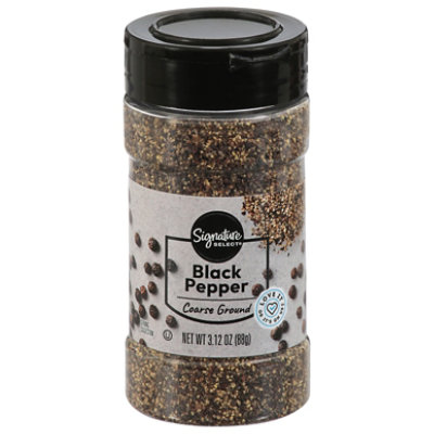 Signature SELECT Black Pepper Ground Coarse - 3.12 Oz