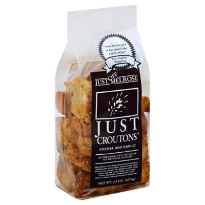 Just Off Melros Croutons Cheese And Garlic - 4.5 Oz - Image 1