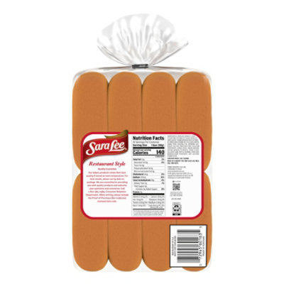 Sara Lee Restaurant Style White Hot Dog Buns - 26 Oz - Image 2