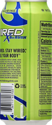 WIRED Energy Supplement Extreme B12 Rush Maximum Taurine - 16 Fl. Oz. - Image 6