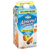 Blue Diamond Almonds Almond Breeze Milk Vanilla Reduced Sugar - 64 Fl. Oz. - Image 1