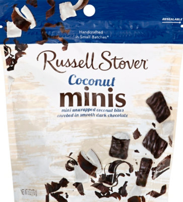 Russell Stover Chocolate Coconut Bites Unwrapped Minis in Dark Chocolate - 6 Oz - Image 2