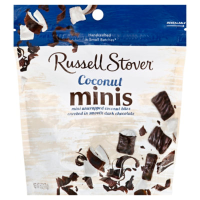 Russell Stover Chocolate Coconut Bites Unwrapped Minis in Dark Chocolate - 6 Oz - Image 1