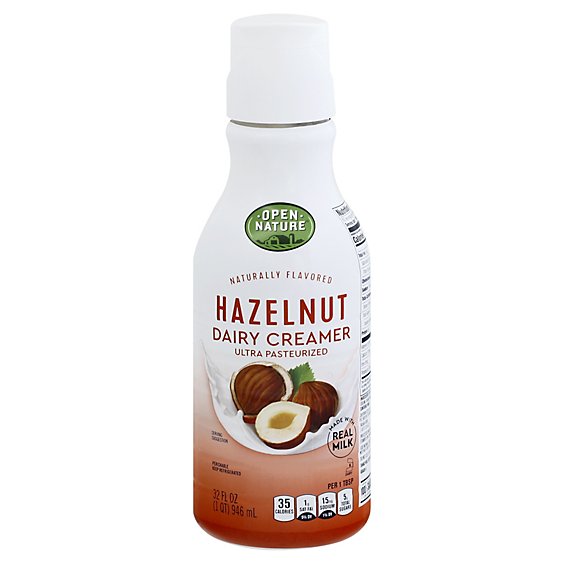 Open Nature Dairy Creamer Hazelnut - 32 Fl. Oz.