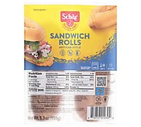 Schar Gluten Free Parbaked Sub Sandwich Rolls - 5.3 Oz